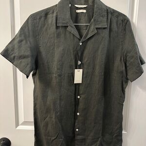 Suitsupply Olive Casual Button Down Shirt
